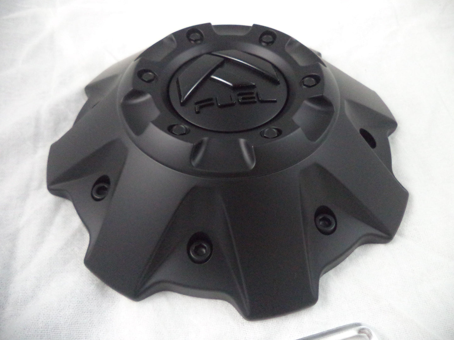 Fuel Offroad Wheel Center Cap 1001-63MBGB Flat Black / Gloss Logo 5+6 Lug (4 CAPS)
