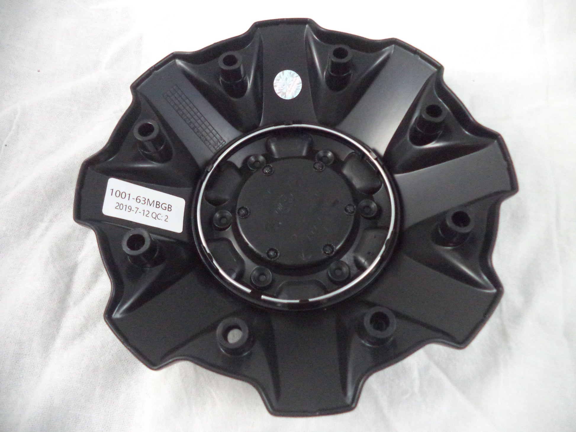 Fuel Offroad Wheel Center Cap 1001-63MBGB Flat Black / Gloss Logo 5+6 Lug (4 CAPS)