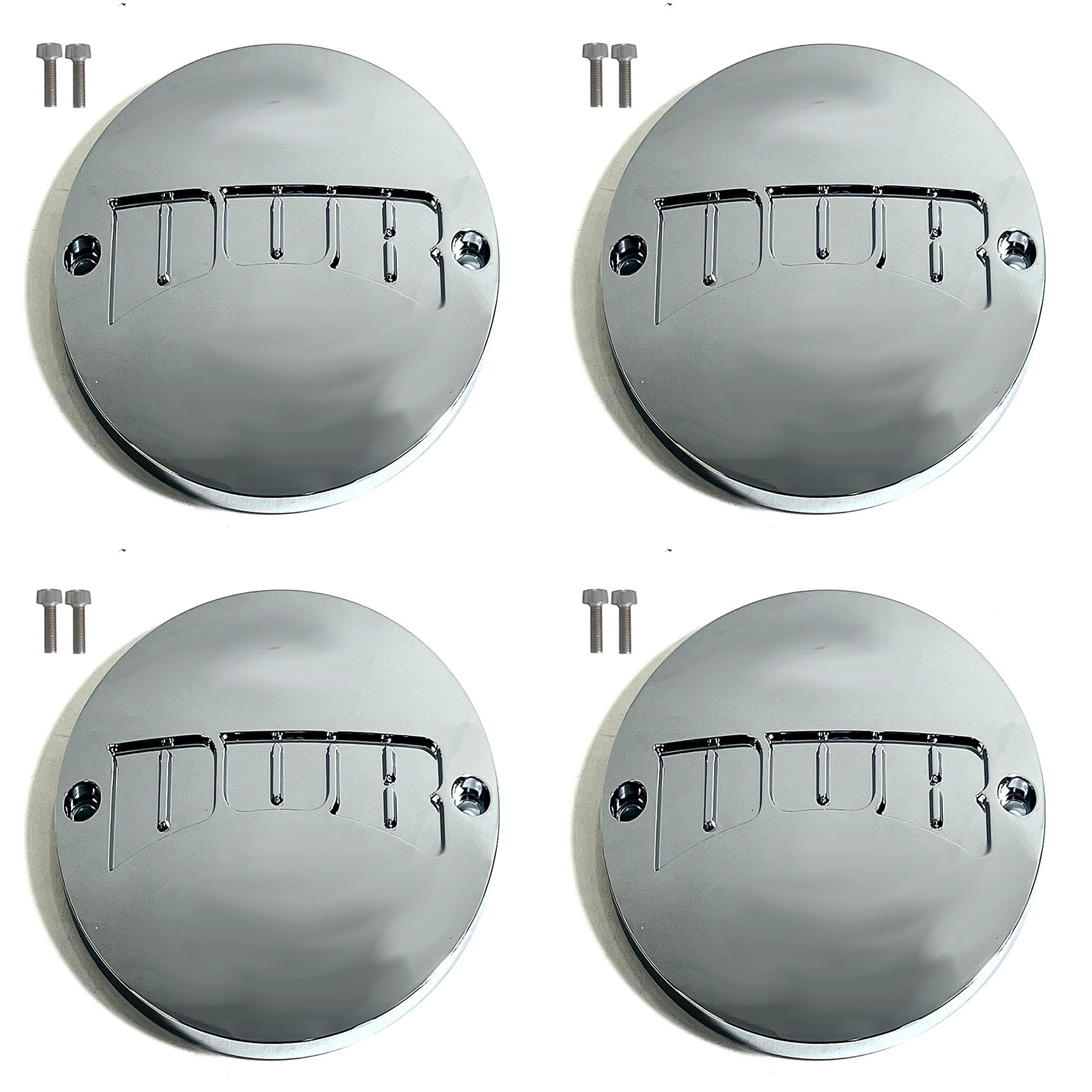 Dub Wheels Chrome Custom Wheel Center Cap # 8530-15 (4 CAPS)