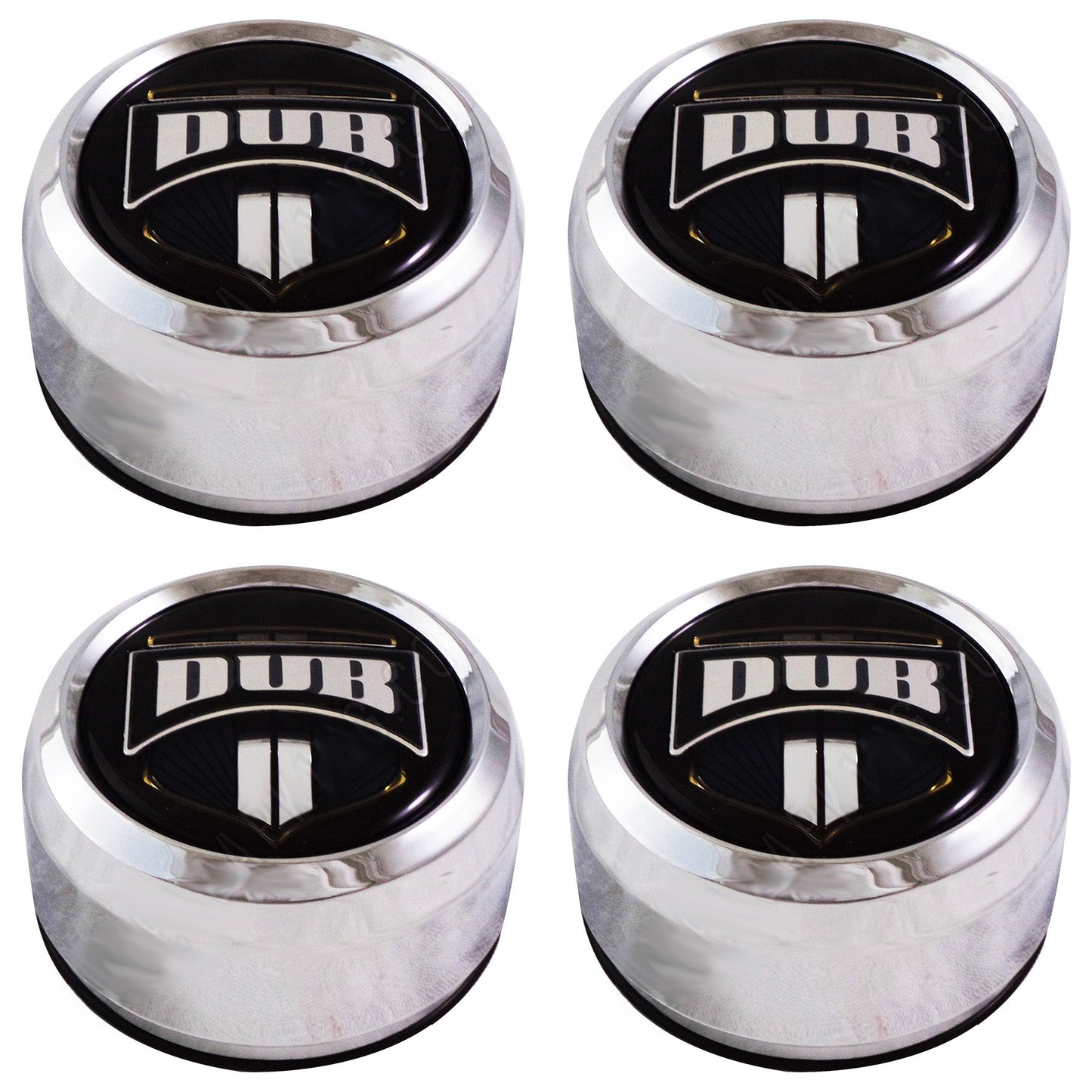 Dub BALLER Wheels Chrome Custom Wheel Center Cap # 1003-08-04 (4 CAPS)