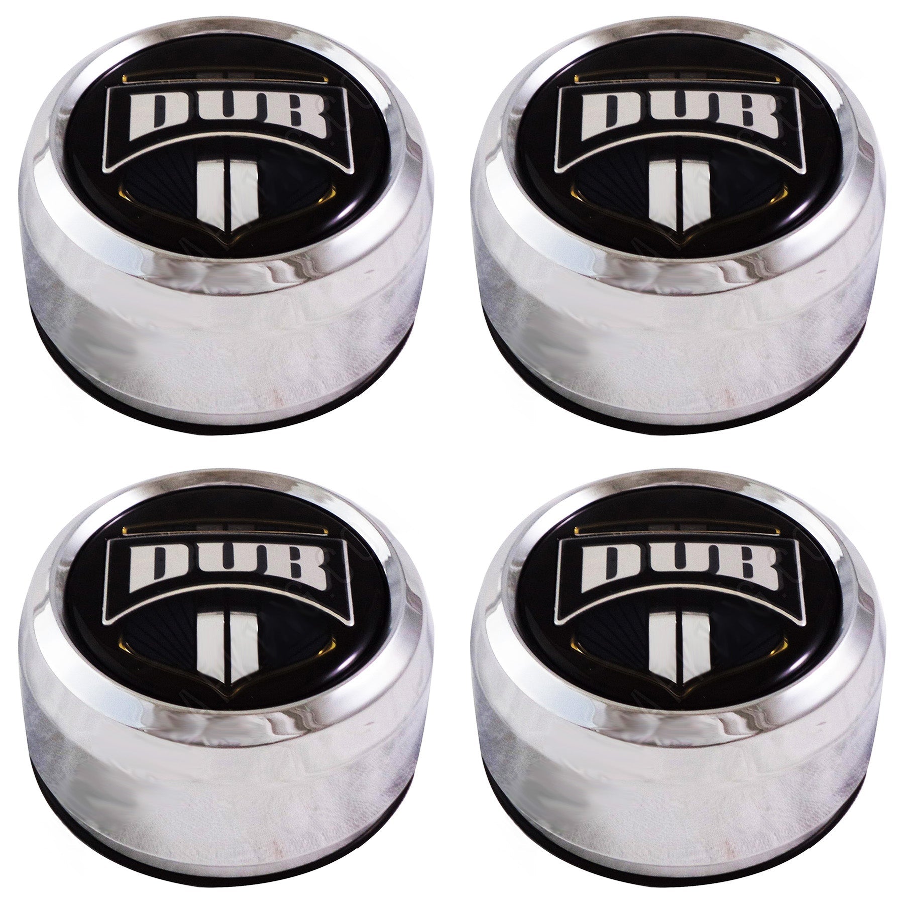 Dub BALLER Wheels Chrome Custom Wheel Center Cap # 1003-08-04 (4 CAPS)