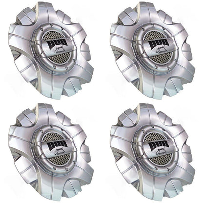 Dub Wheels Chrome Custom Wheel Center Cap Caps # 6210-15 (4 CAPS)