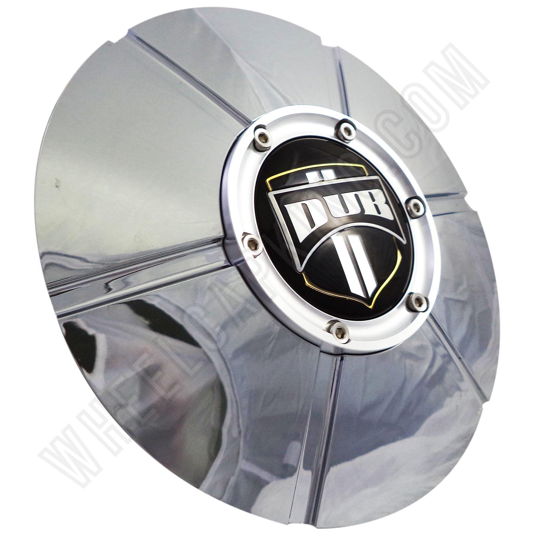 Dub Wheels Chrome Custom Wheel Center Cap Caps Set of 4 # CAPM-646 / 2420-15 NEW!