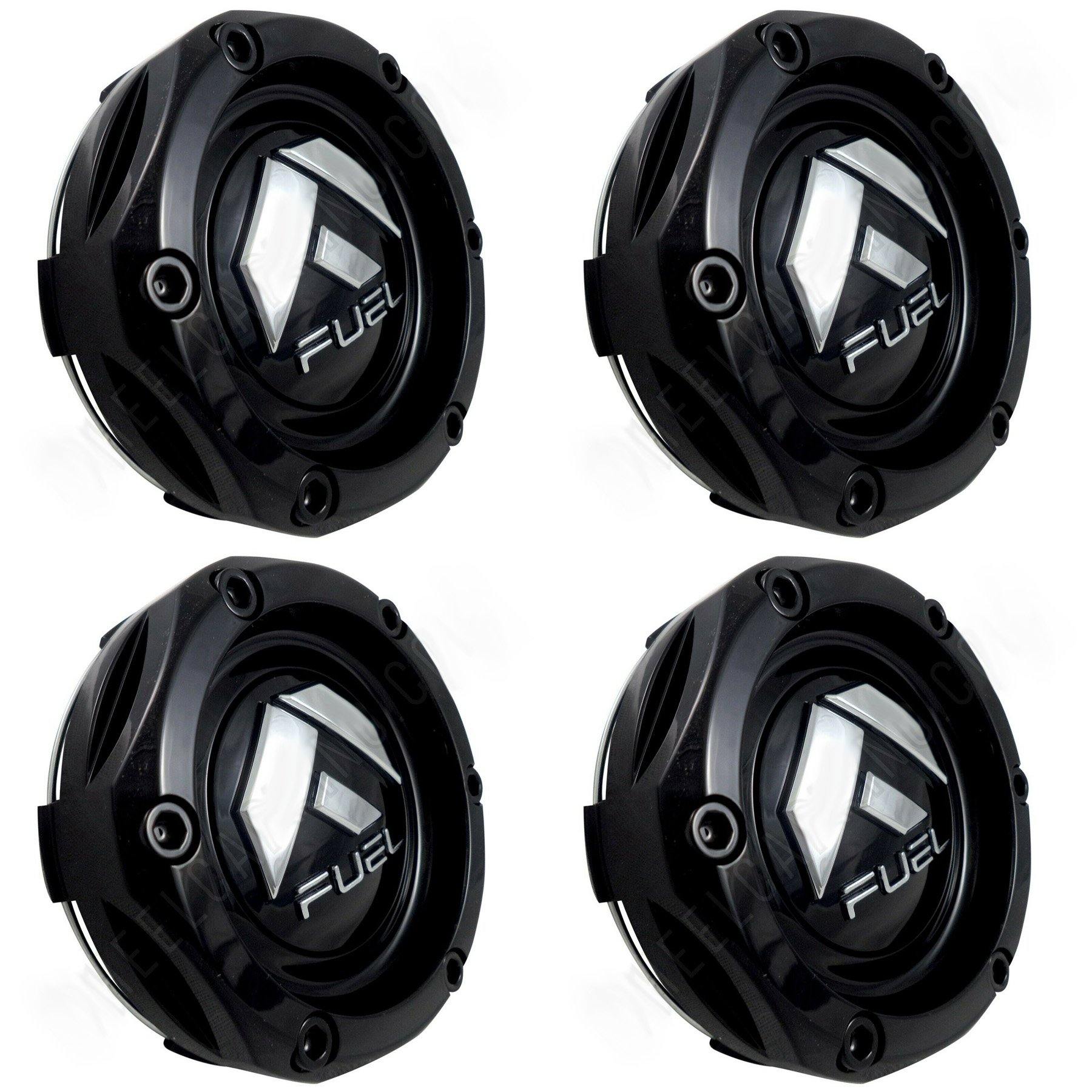 Fuel Offroad Wheels Gloss Black Custom Wheel Center Cap # 1003-46GB (4 CAPS) NEW!