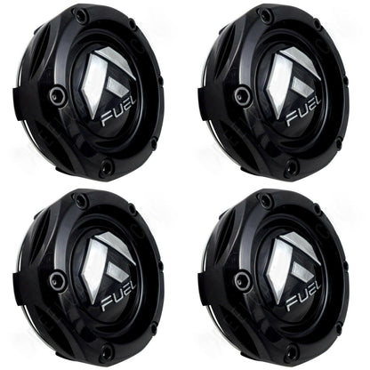 Fuel Offroad Wheels Gloss Black Custom Wheel Center Cap # 1003-46GB (4 CAPS) NEW!