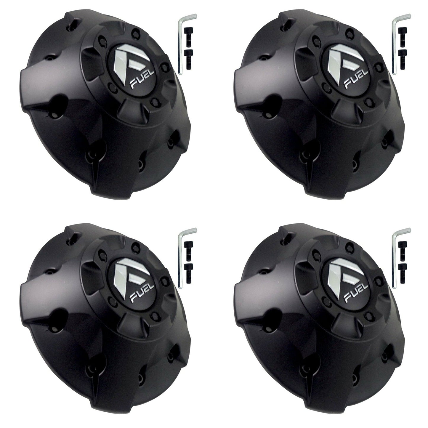 Fuel Offroad Wheels Flat Black Custom Wheel Center Caps # 1003-88MBR / M-452 (4 CAPS)