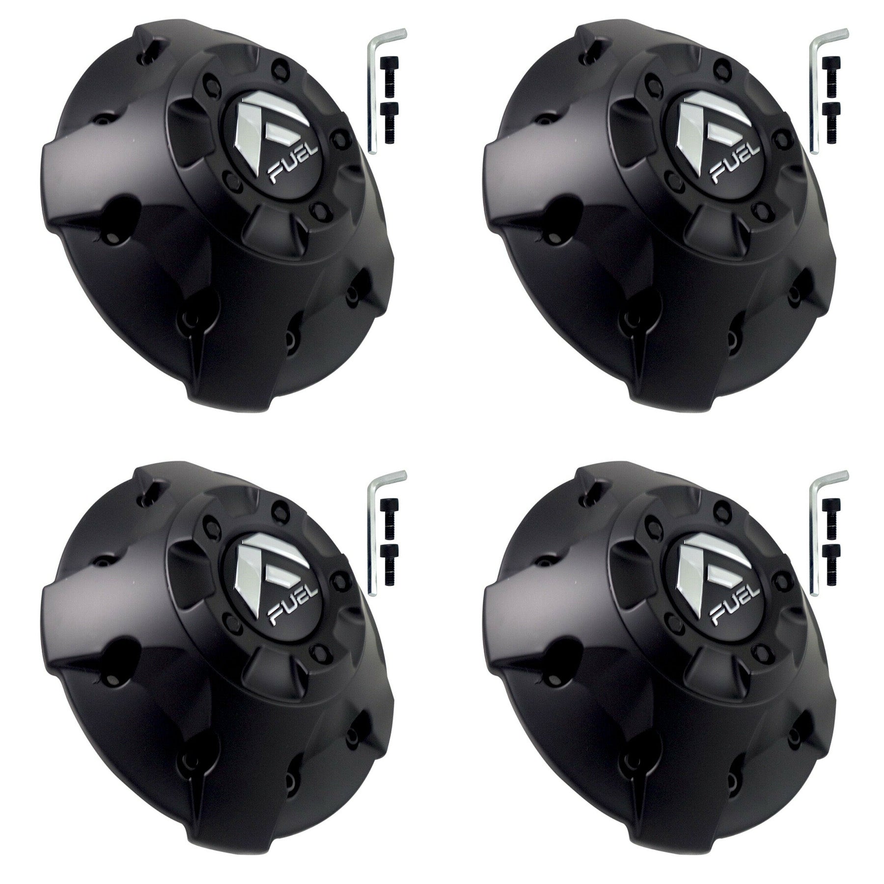 Fuel Offroad Wheels Flat Black Custom Wheel Center Caps # 1003-88MBR / M-452 (4 CAPS)