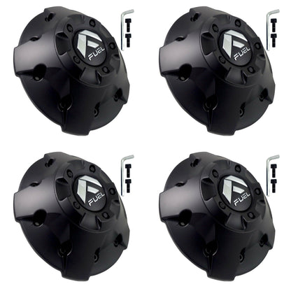 Fuel Offroad Wheels Flat Black Custom Wheel Center Caps # 1003-88MBR / M-452 (4 CAPS)