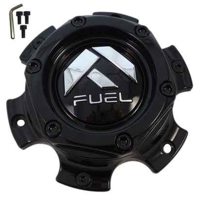 Fuel Wheels Gloss Black Center Cap # 1004-37GB / 1004-36 (1 CAP) 6x135 6x5.5