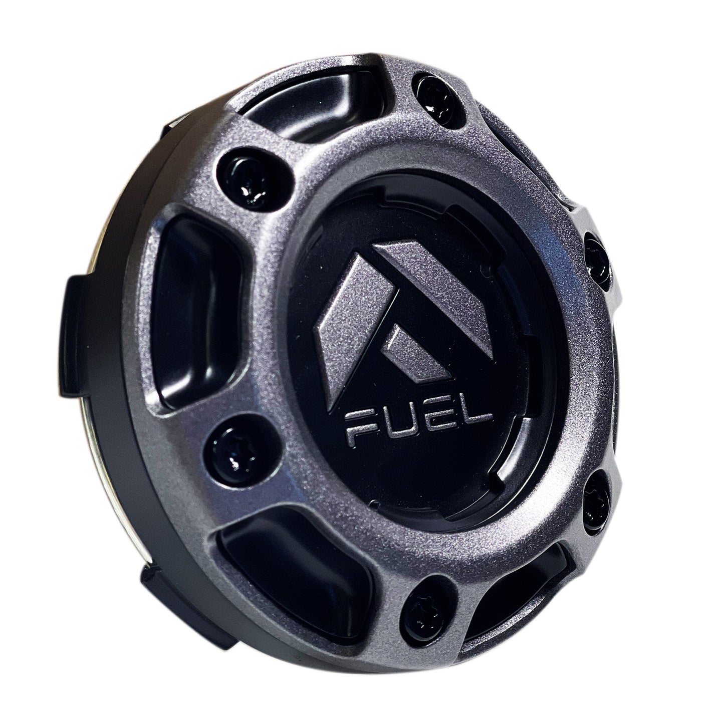 Fuel Wheels Gloss / Black Rivets Center Cap # 1004-68GD (1 CAP) 5 / 6 LUG