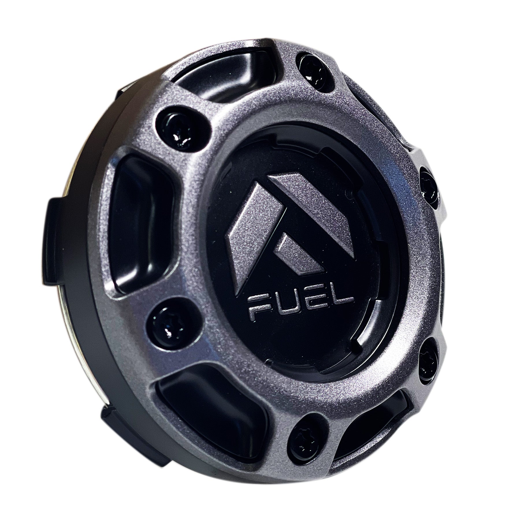 Fuel Wheels Gloss / Black Rivets Center Cap # 1004-68GD (1 CAP) 5 / 6 LUG