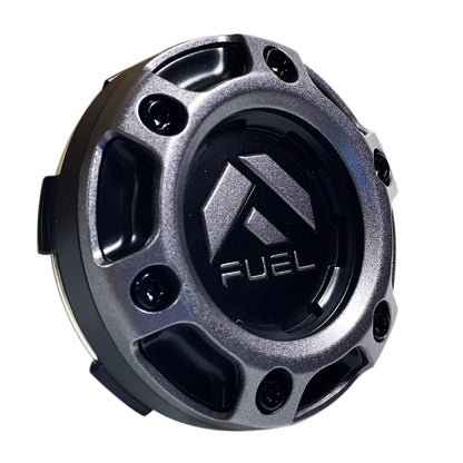 Fuel Wheels Gloss / Black Rivets Center Cap # 1004-68GD (1 CAP) 5 / 6 LUG