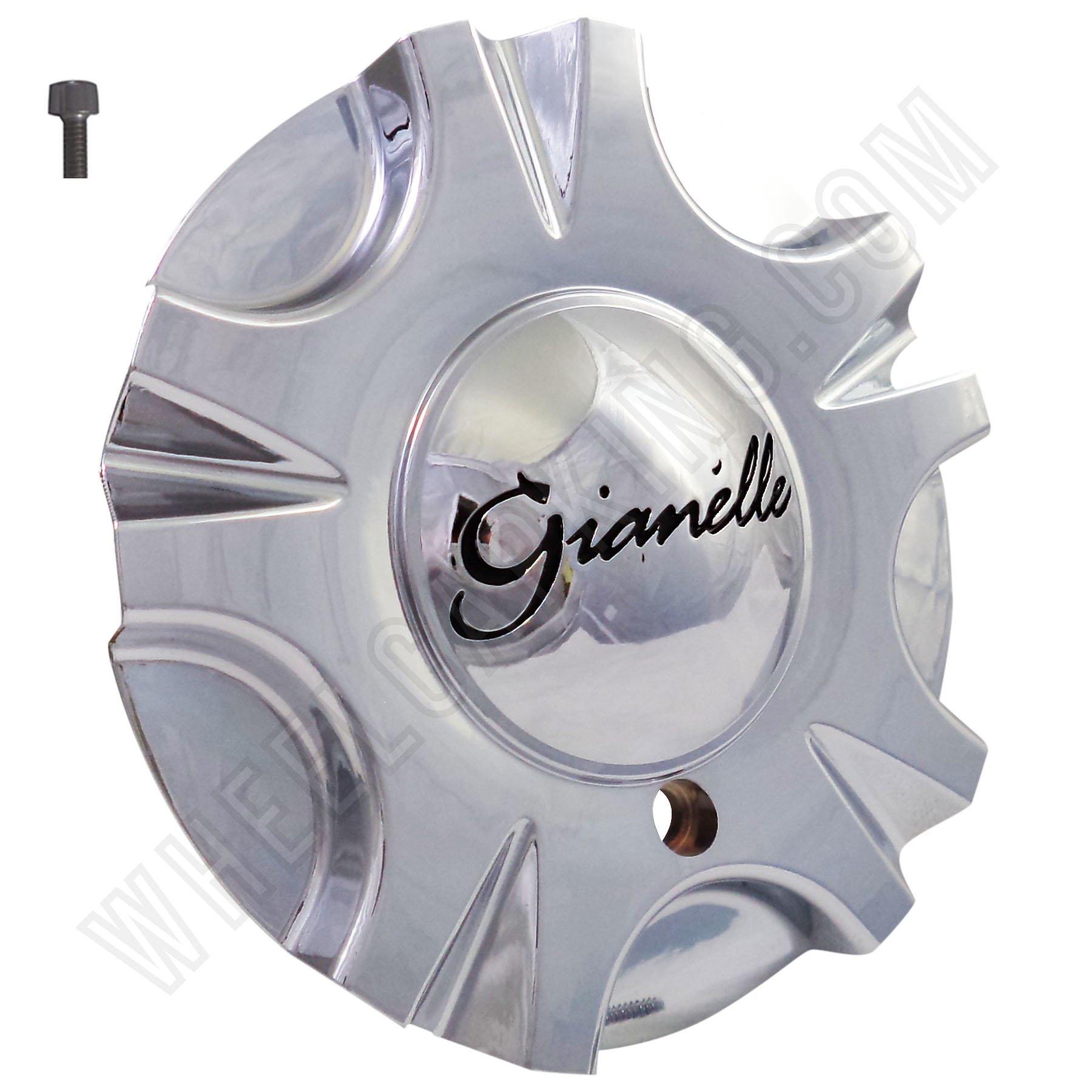 Gianelle Wheels Chrome Custom Wheel Center Cap # A203 (4 CAPS)