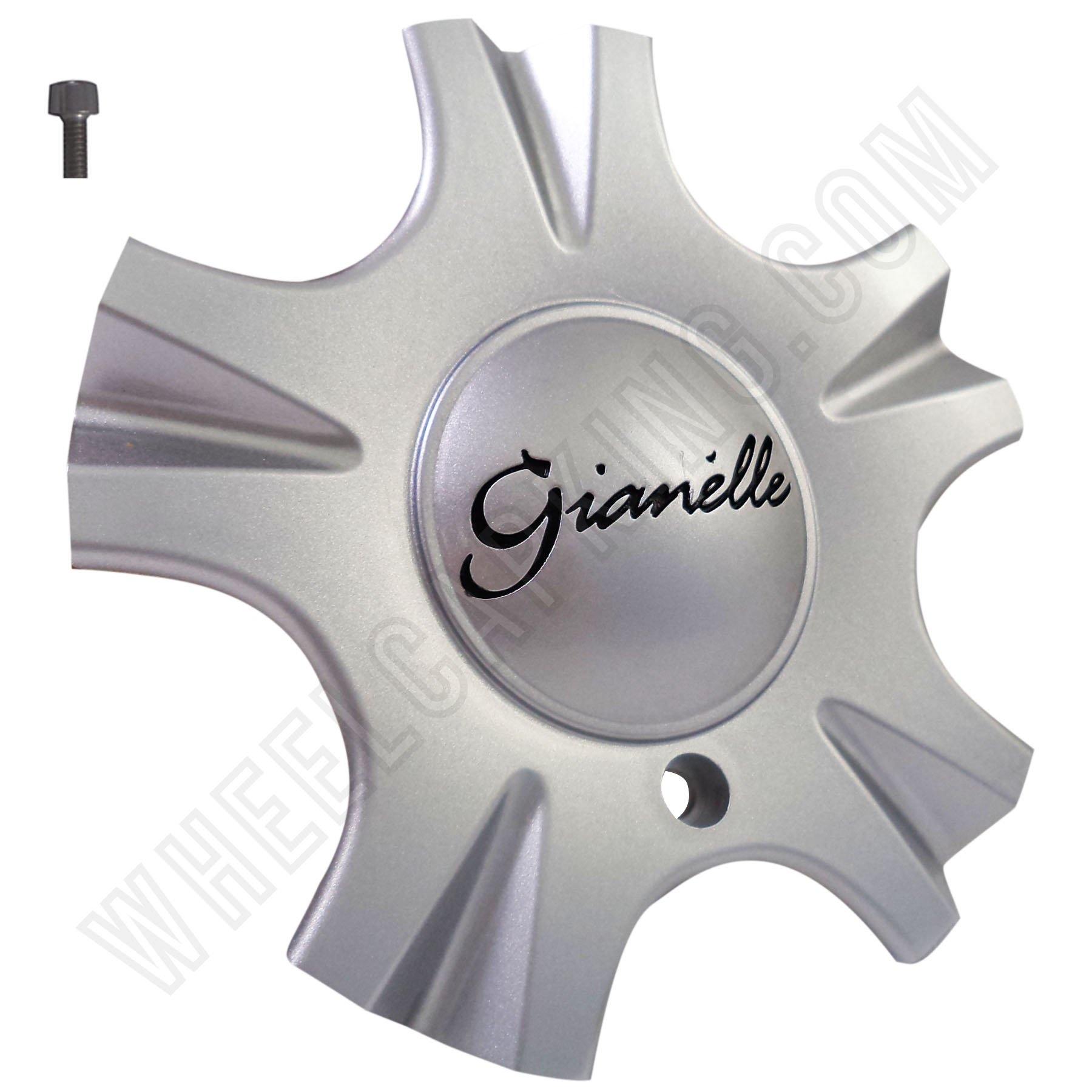 Gianelle Wheels Silver Custom Wheel Center Cap Caps Set 4 NEW!