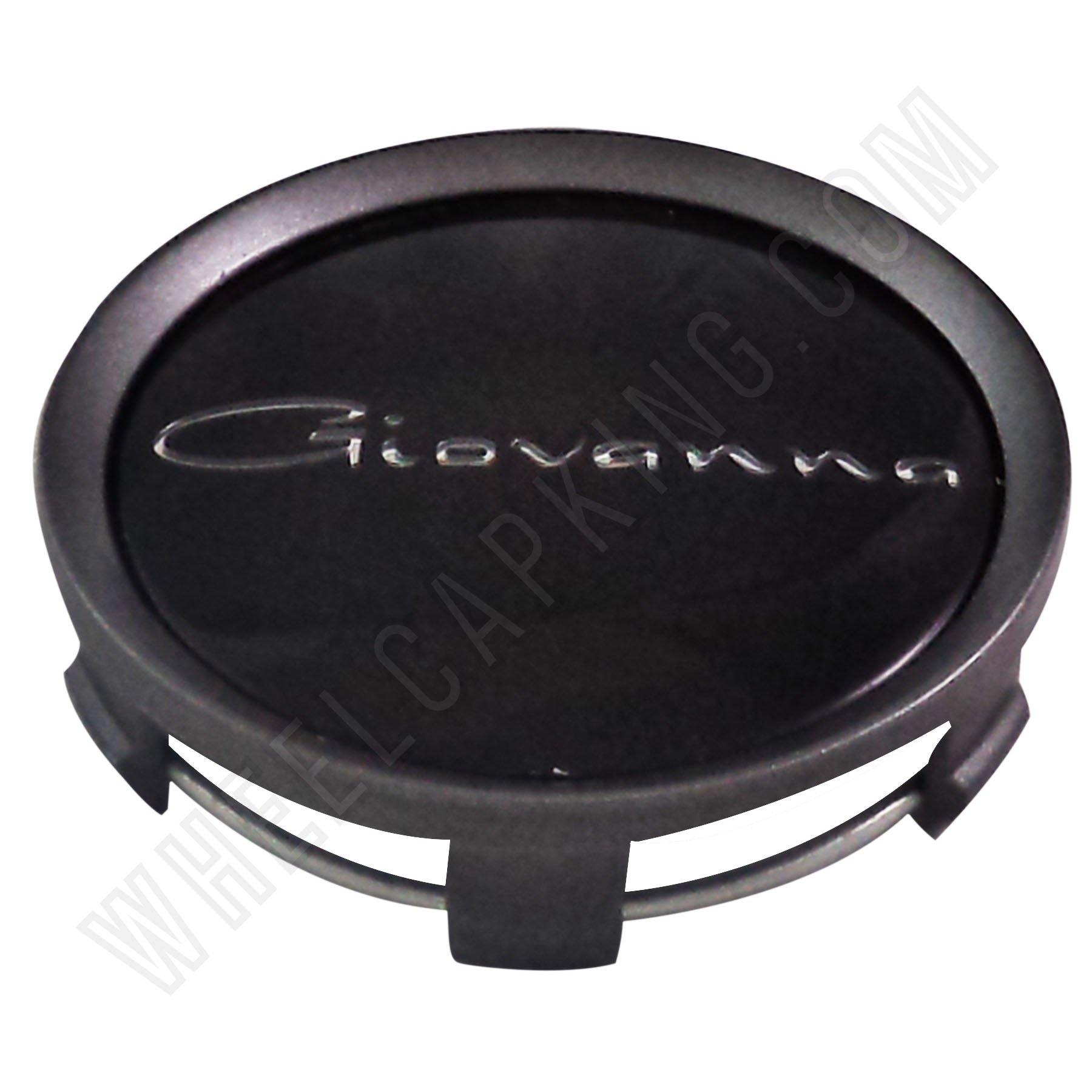 Giovanna Wheels Silver / Gloss Black Custom Wheel Center Cap # 998K75 / S709-29 (4 CAPS)