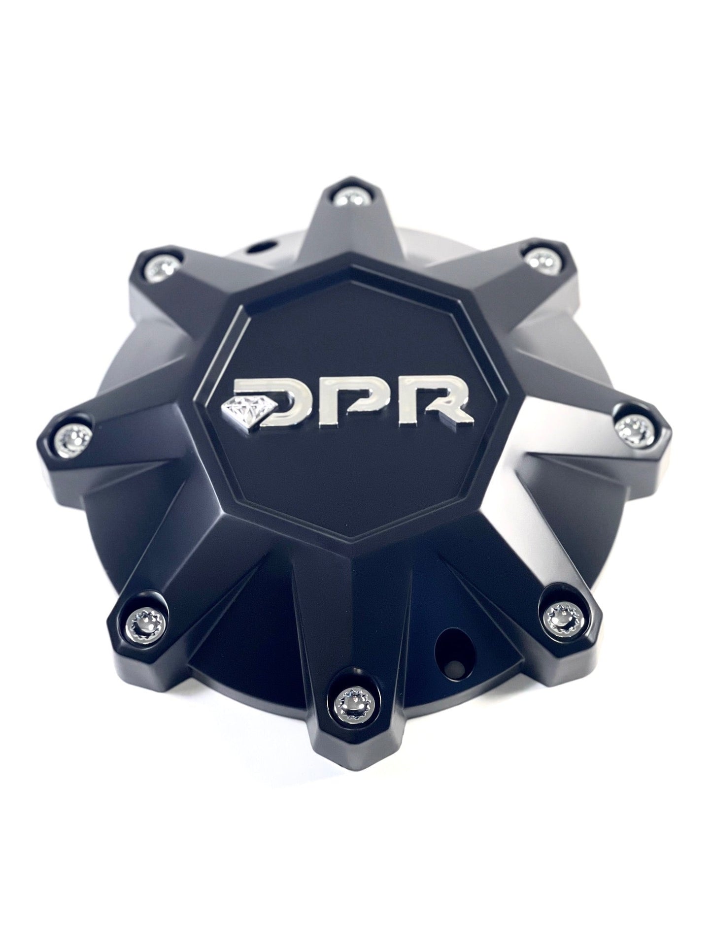 DPR Wheels Flat Black Custom Wheel Center Cap # DPR-8-CAP / LG1401-10 SHORTY (1 CAP)