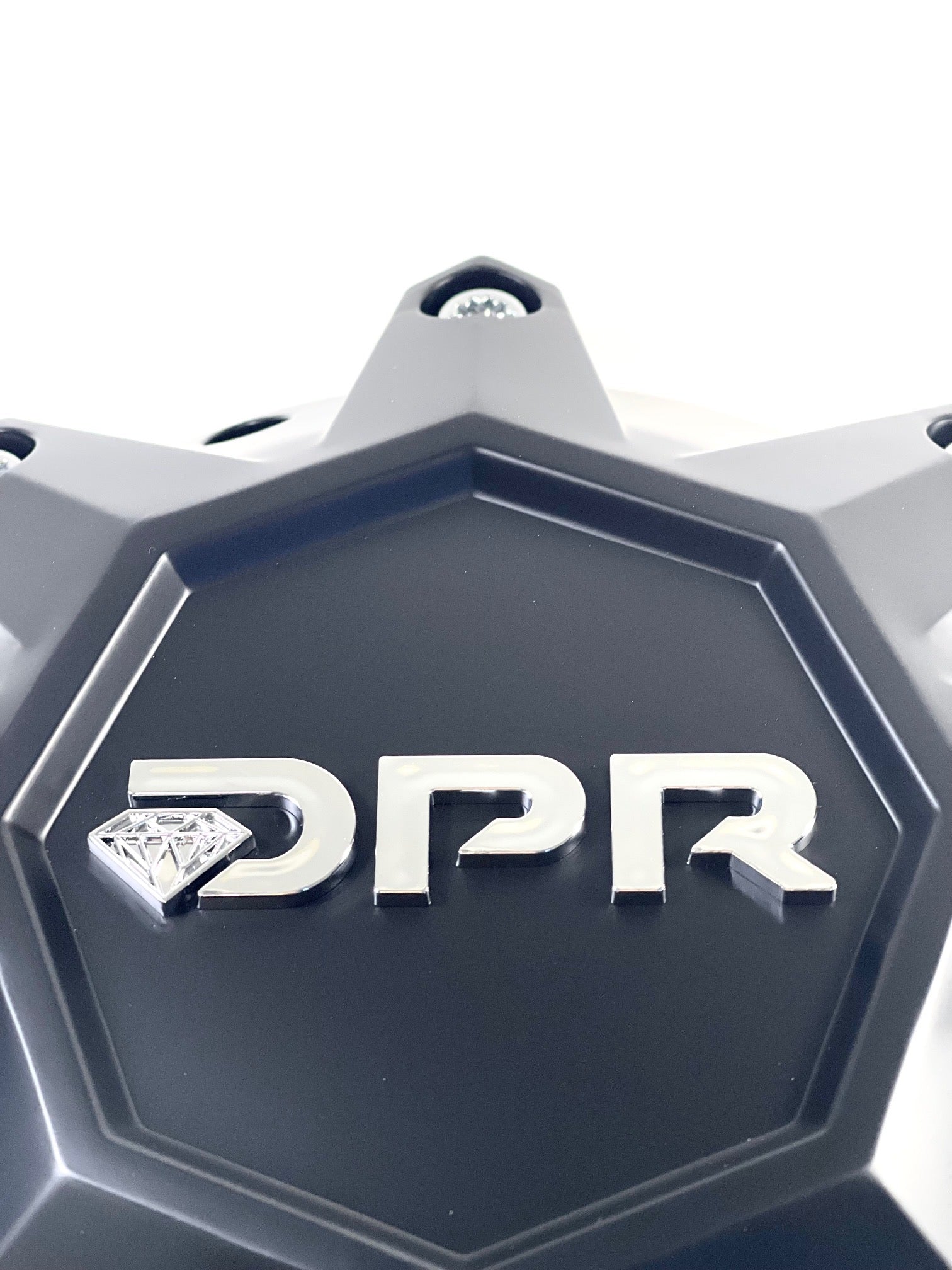 DPR Wheels Flat Black Custom Wheel Center Cap # DPR-8-CAP / LG1401-10 SHORTY (1 CAP)