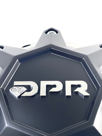 DPR Wheels Flat Black Custom Wheel Center Cap # DPR-8-CAP / LG1401-10 SHORTY (1 CAP)