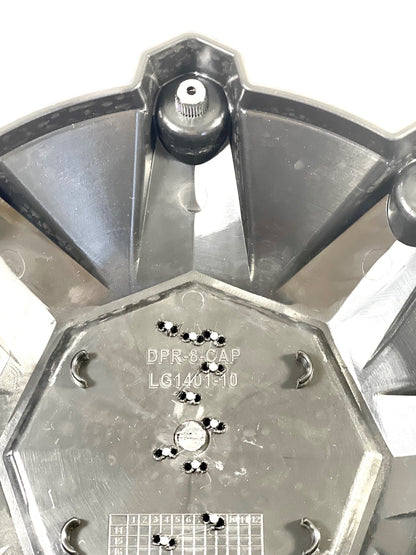 DPR Wheels Flat Black Custom Wheel Center Cap # DPR-8-CAP / LG1401-10 SHORTY (1 CAP)