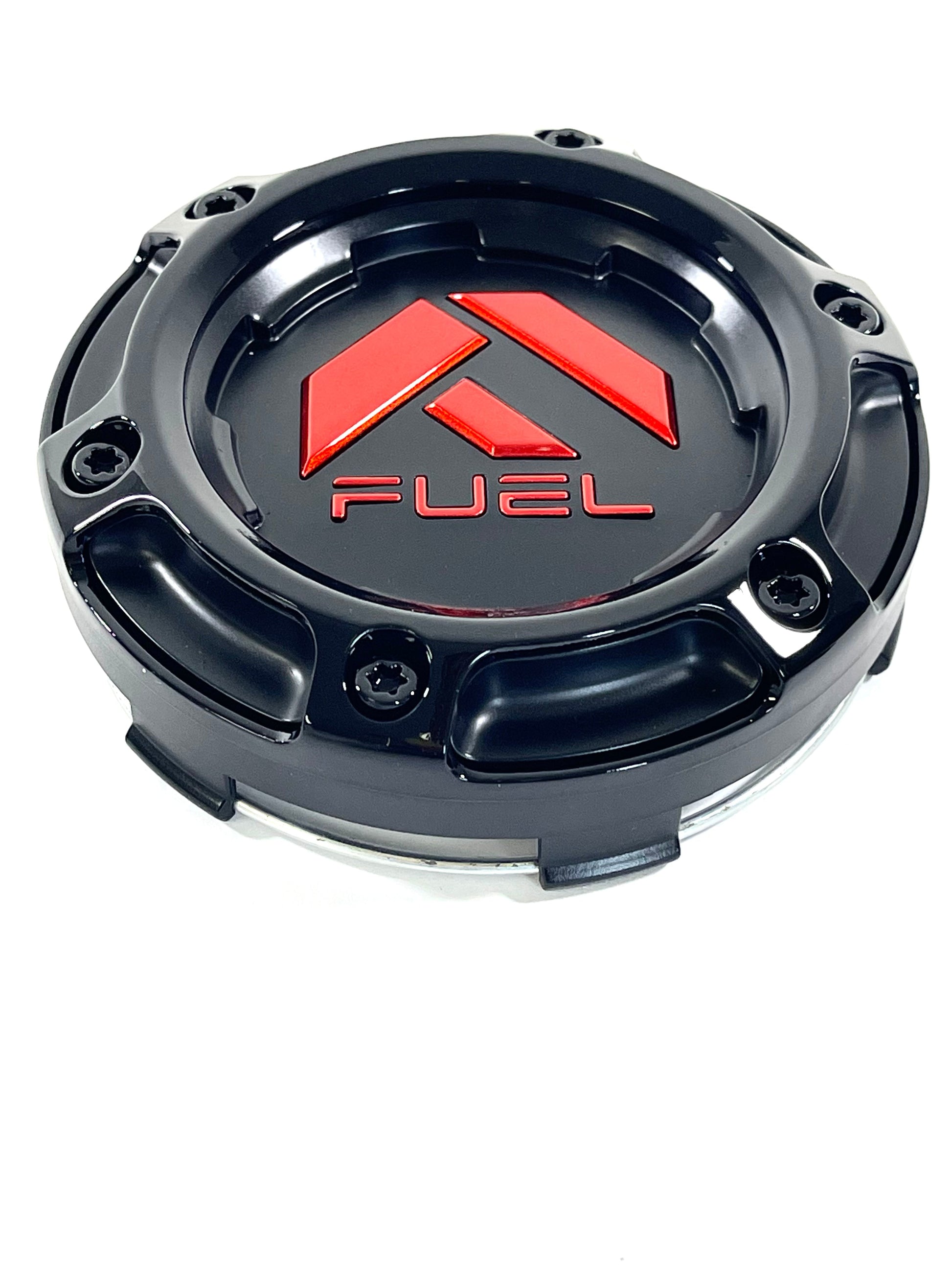 Fuel Offroad Black / Red Logo Center Cap wheel middle 1004-69GBQ (4 CAPS) NEW