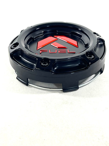 Fuel Offroad Black / Red Logo Center Cap wheel middle 1004-69GBQ (4 CAPS) NEW