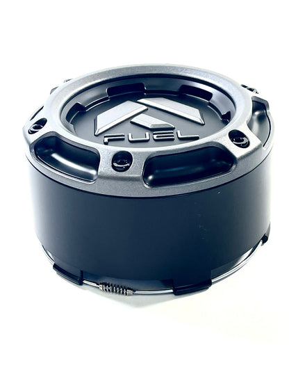 Fuel Wheels Wheel Center Cap Black / Grey Rim Cap # 1005-50SGD (1 CAP) 8 LUG