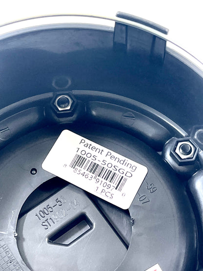 Fuel Wheels Wheel Center Cap Black / Grey Rim Cap # 1005-50SGD (1 CAP) 8 LUG