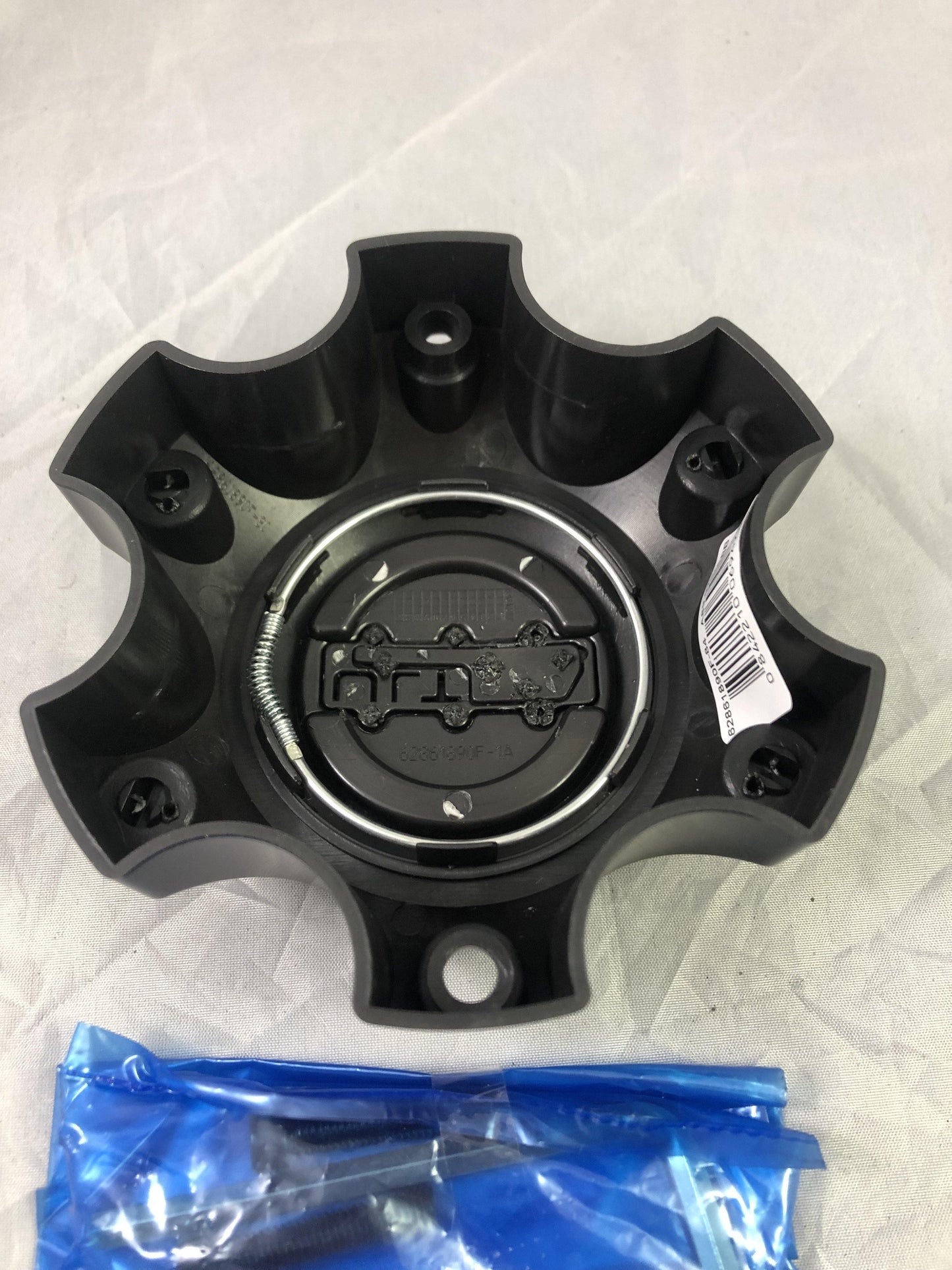 Ultra Motorsports Wheels Flat Black / Gloss Logo Wheel Center Cap # 89-9764SBB (4 CAPS)