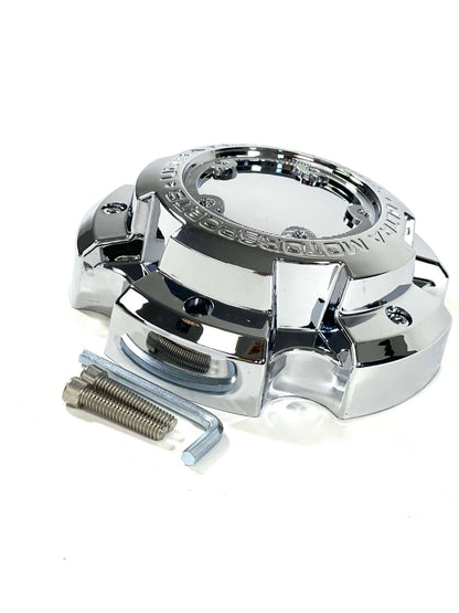 Ultra Wheels Chrome Custom Wheel Center Cap # A89-9850 / 51241680F-7 (4 CAPS)