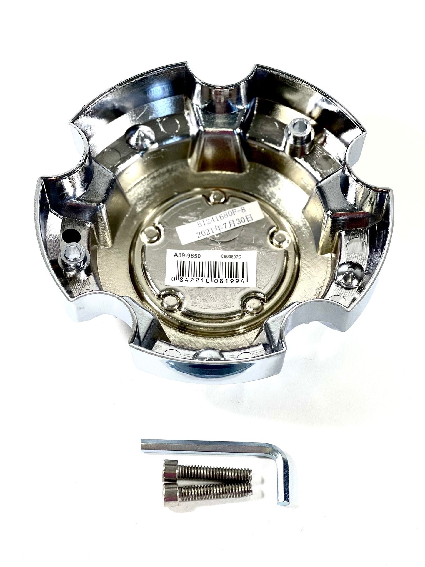 Ultra Wheels Chrome Custom Wheel Center Cap # A89-9850 / 51241680F-7 (1 CAP)