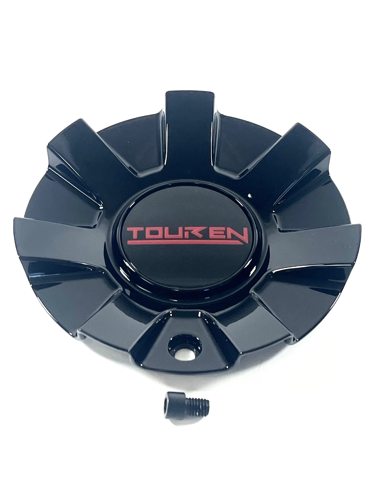Touren TR60 3260 16" 17" Gloss Black / Red Wheel Rim Center Cap C1032601R (1 CAP)