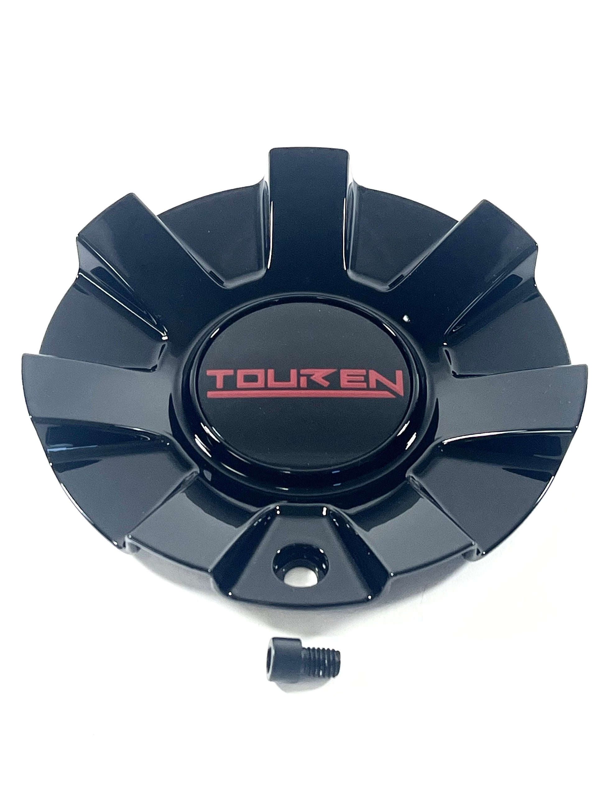 Touren TR60 3260 16" 17" Gloss Black / Red Wheel Rim Center Cap C1032601R (1 CAP)