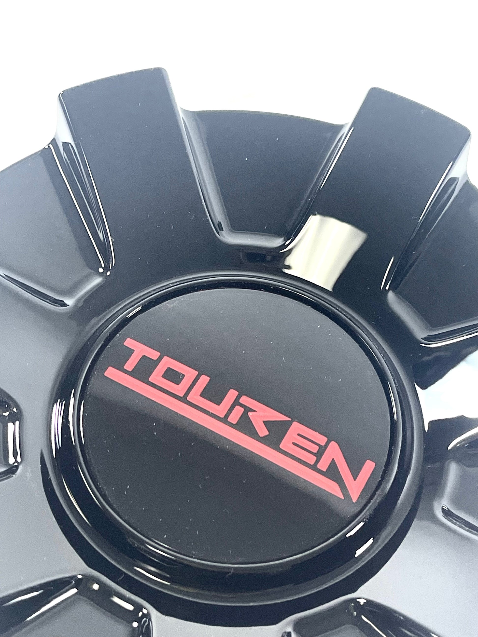 Touren TR60 3260 16" 17" Gloss Black / Red Wheel Rim Center Cap C1032601R (1 CAP)
