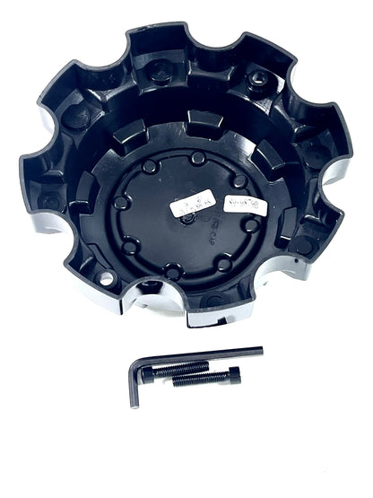 Ultra Motorsports Gloss Black Custom Wheel Center Caps # 89-9879 (4 CAPS)
