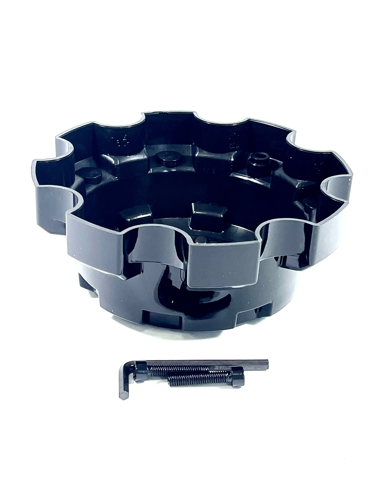Ultra Motorsports Gloss Black Custom Wheel Center Caps # 89-9879 (4 CAPS)