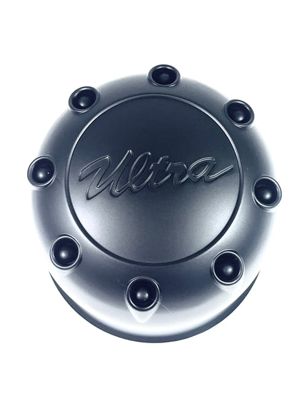 Ultra Wheels Flat Black Custom Wheel Center Cap # 89-8125 (1 CAP)