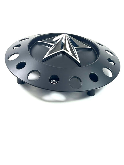 KMC XD 775 Rockstar Matte Black Wheel Center Hub Cap 8 3/8" OD 1001775B Short