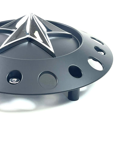 KMC XD 775 Rockstar Matte Black Wheel Center Hub Cap 8 3/8" OD 1001775B Short