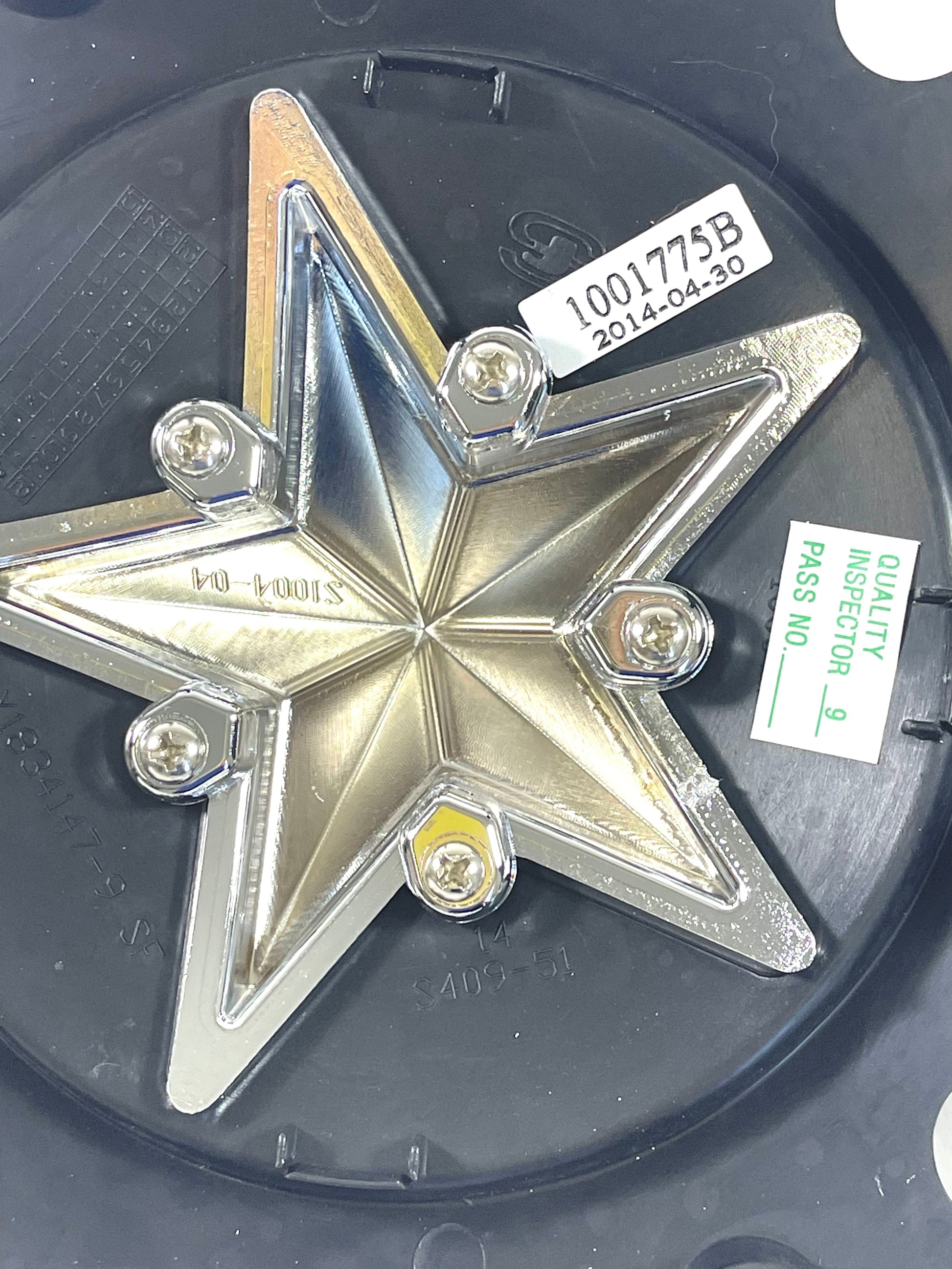 KMC XD 775 Rockstar Matte Black Wheel Center Hub Cap 8 3/8" OD 1001775B Short (4 CAPS)