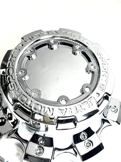 Ultra Wheels Chrome Custom Wheel Center Caps # 89-9880 / C800804 (4 CAPS)