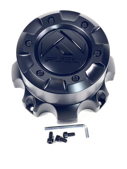 Fuel Offroad Wheels Flat Black / Gloss Black Logo Custom Wheel Center Cap # 1001-60BLD / 1000-55 (4 CAPS)