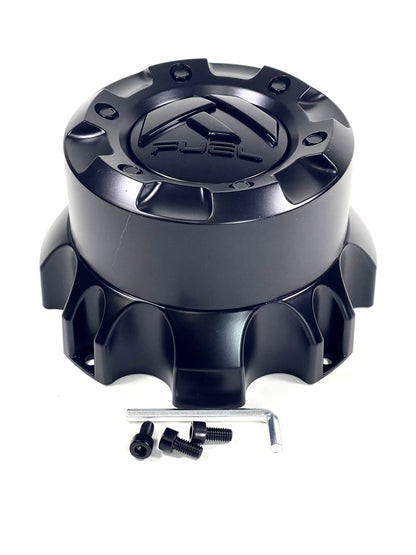 Fuel Offroad Wheels Flat Black / Gloss Black Logo Custom Wheel Center Cap # 1001-60BLD / 1000-55 (4 CAPS)