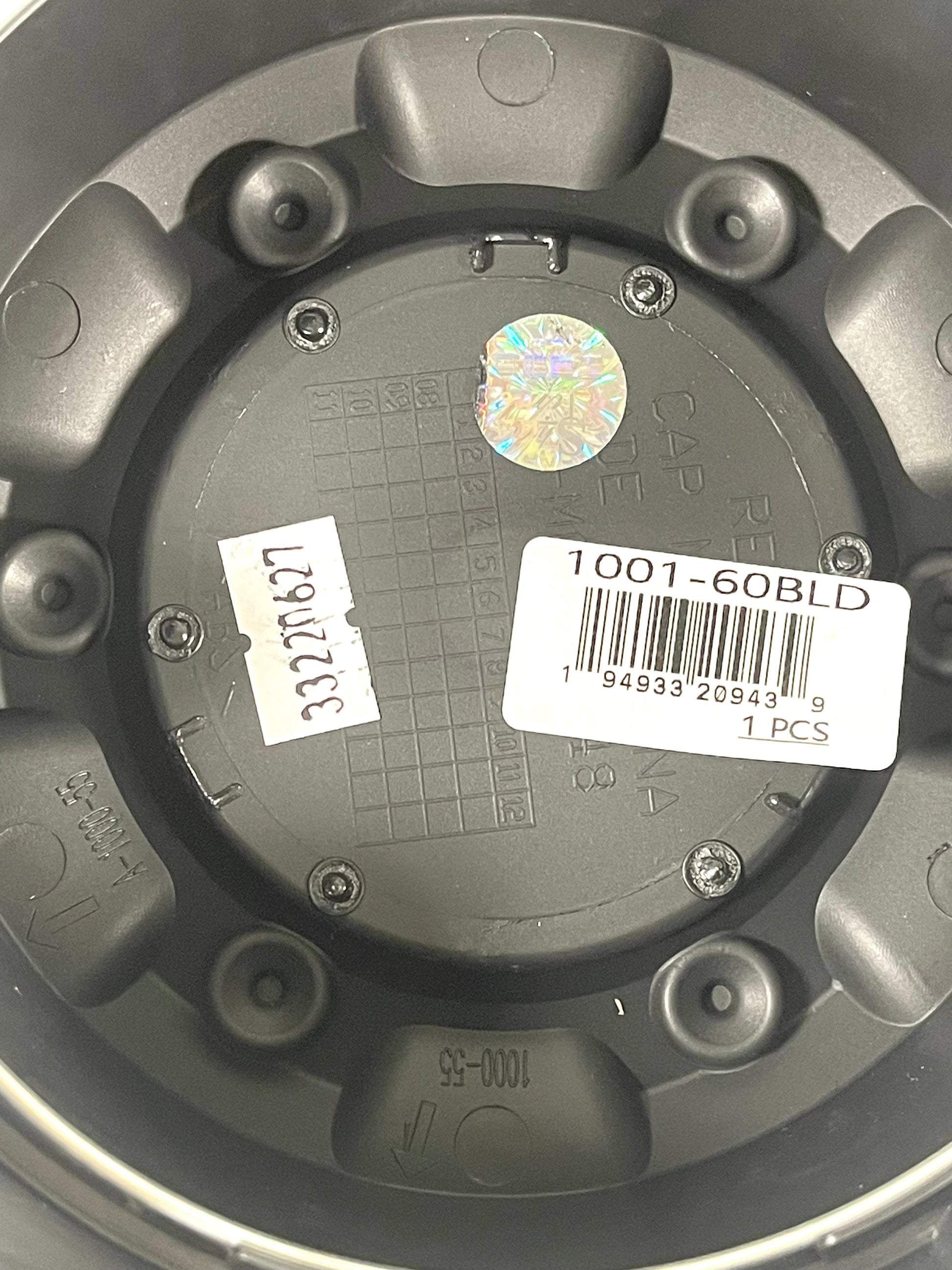 Fuel Offroad Wheels Flat Black / Gloss Black Logo Custom Wheel Center Cap # 1001-60BLD / 1000-55 (4 CAPS)