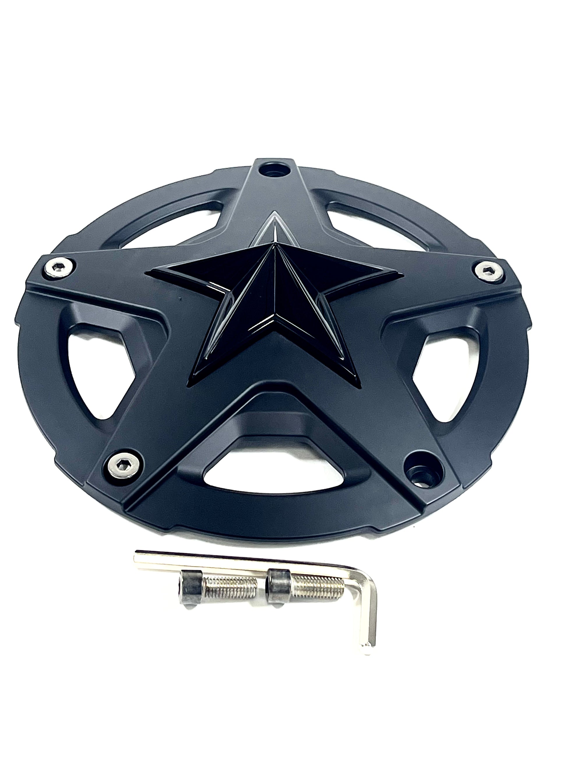 XD Series Matte Black Wheel Center Hub Cap 4/5/6/8Lug XD827 Rockstar III 827CAP (4 CAPS)