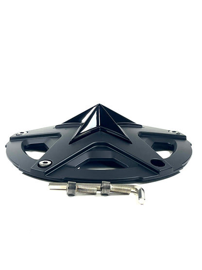 XD Series Matte Black Wheel Center Hub Cap 4/5/6/8Lug XD827 Rockstar III 827CAP (4 CAPS)