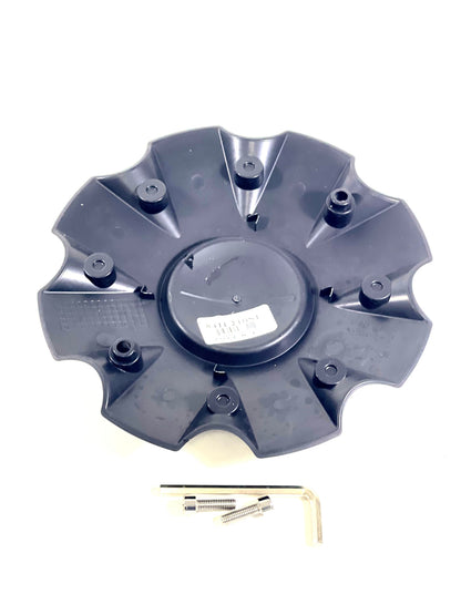 KMC KM651 Slide Gloss Black Rim Wheel Center Hub Cap # 841L210S1 / S1904-04 (1 CAP)