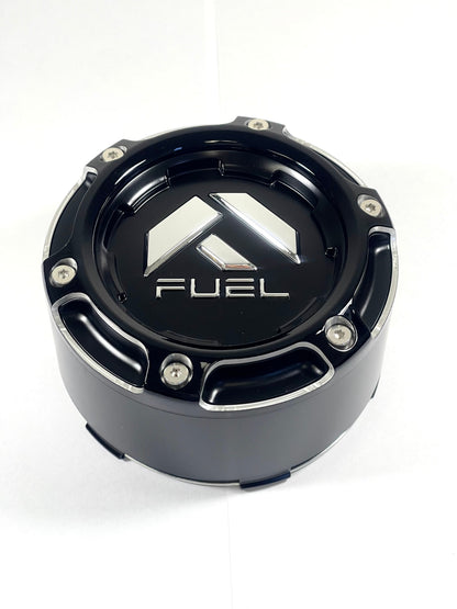 Fuel Gloss Matte Black Wheel Center Cap Snap Open-End Closed-End # 1005-50SNBL (1 CAP)