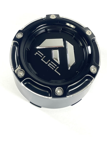 Fuel Gloss Matte Black Wheel Center Cap Snap Open-End Closed-End # 1005-50SNBL (1 CAP)