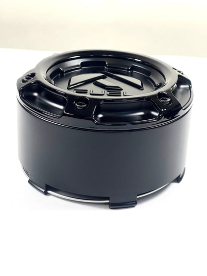 Fuel Off-Road Gloss Black Black logo Wheel Center Cap 1005-49GBLD SNAP IN NEW (4 CAPS)