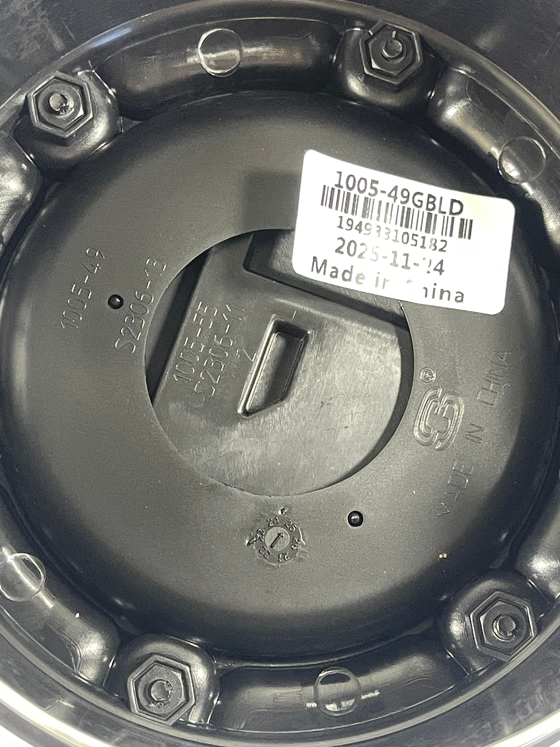 Fuel Off-Road Gloss Black Black logo Wheel Center Cap 1005-49GBLD SNAP IN NEW (4 CAPS)